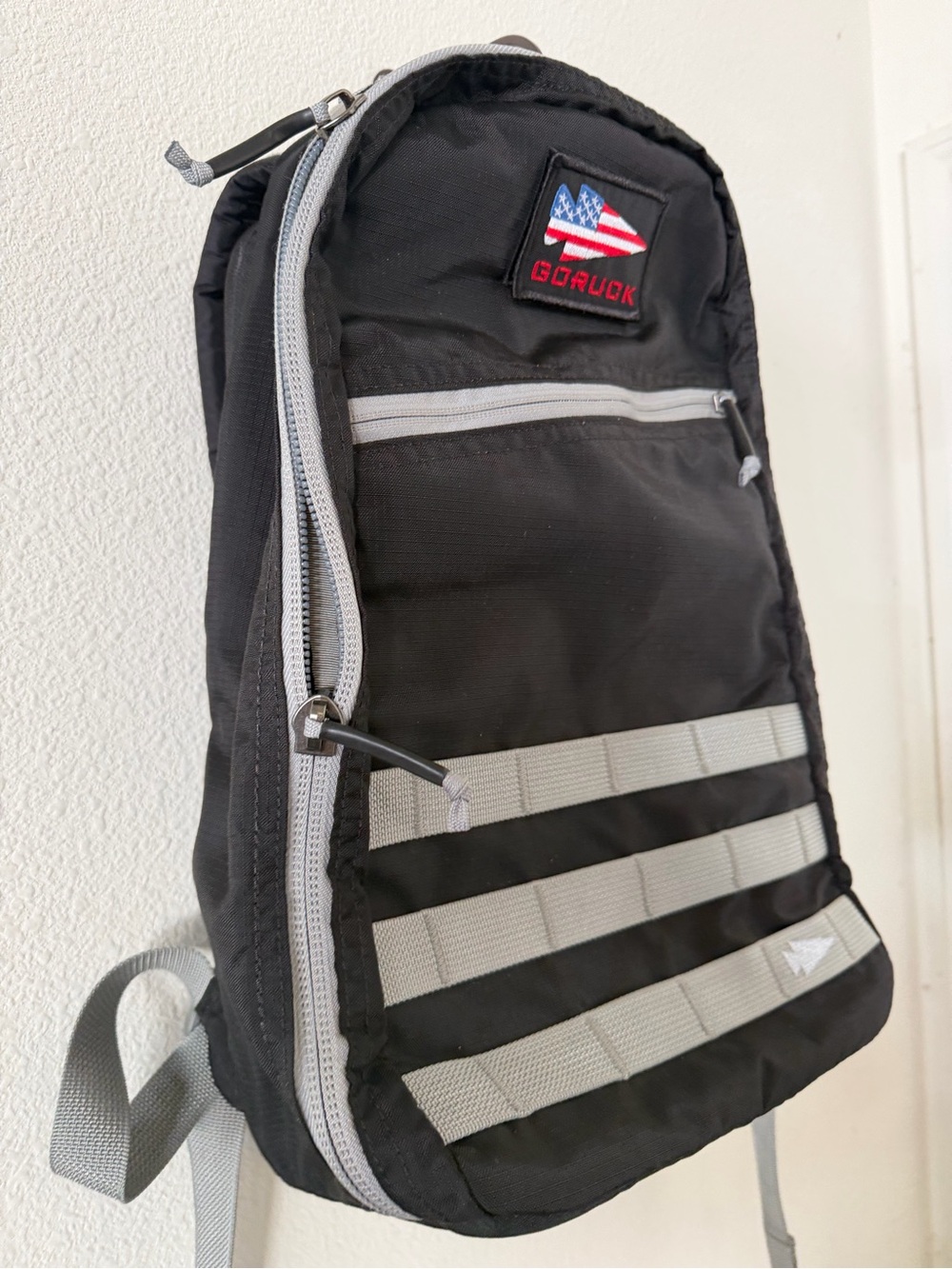 GORUCK Bullet Ruck 14L – Black / Wolf Grey (Ripstop Nylon) Backpack - Picture 6 of 12